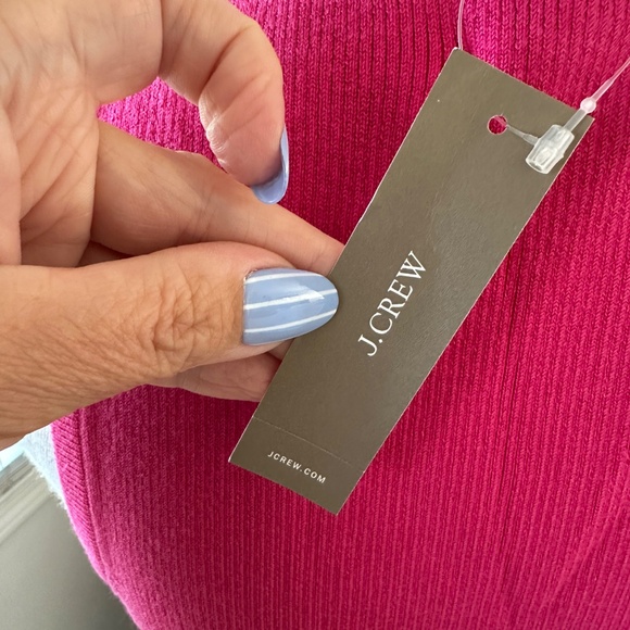 NWT J Crew Pink Sleeveless Sweater Knit Tank - Size M - Picture 3 of 4